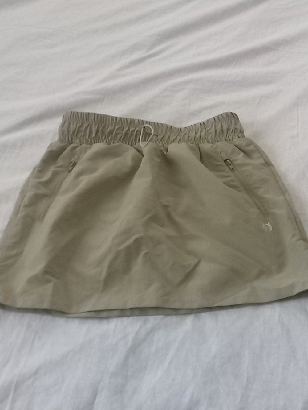 Born Outdoor Beige Active Golf Tennis Skort with Elastic Waist
